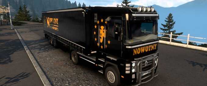 Trucks Renault Magnum + Krone Profiliner Nowotny Transporte Combo Skin Pack Eurotruck Simulator mod