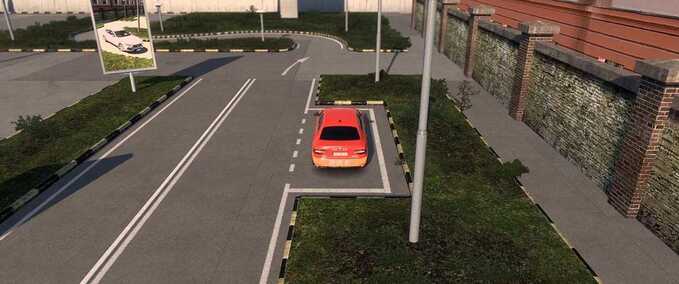 Mods Car Training Ground by Mr.Z - 1.49 Eurotruck Simulator mod