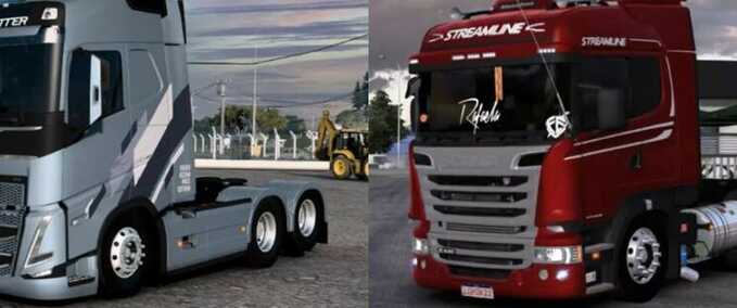 Trucks Volvo FH2022 & Scania R Combo – LG.Mods [1.49] Eurotruck Simulator mod