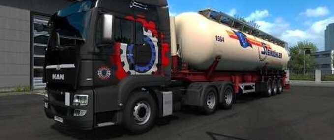 Trailer German Companies Skinpack for Feldbinder KIP  Eurotruck Simulator mod