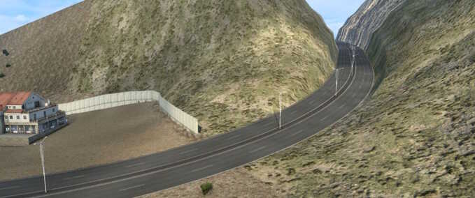 Maps Kim Var Kim Land (Death Road) - 1.49 Eurotruck Simulator mod