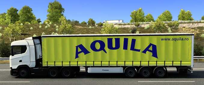 Trailer Aquila Trailer Traffic Skin Eurotruck Simulator mod