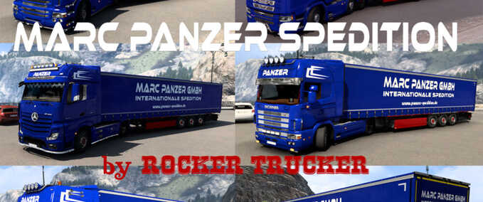 Trucks Marc Panzer Spedition Skin Pack Eurotruck Simulator mod