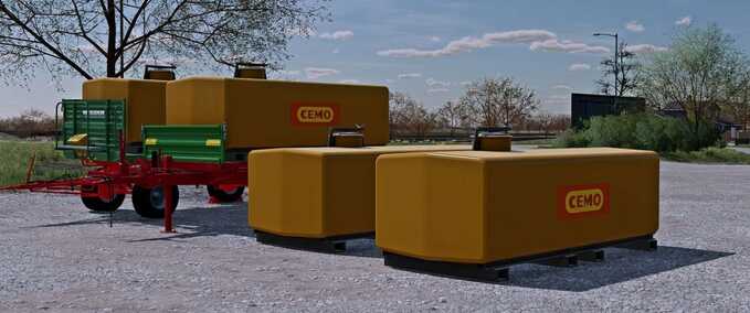 Auflieger GFK-Fass kofferförmig 10.000 Liter Landwirtschafts Simulator mod