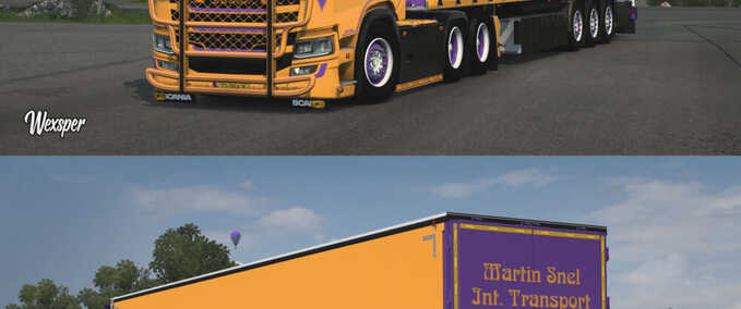 Trucks Scania R & S Martin Snel Skin Pack by Wexsper Eurotruck Simulator mod