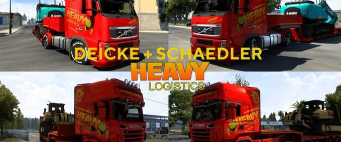Trucks Deicke + Schaedler (Heavy Logistics) Skin Pack Eurotruck Simulator mod