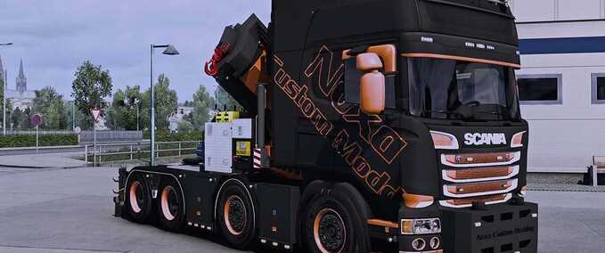 Trucks RJL Crane Chassis Noxa Custom Modding - 1.49  Eurotruck Simulator mod