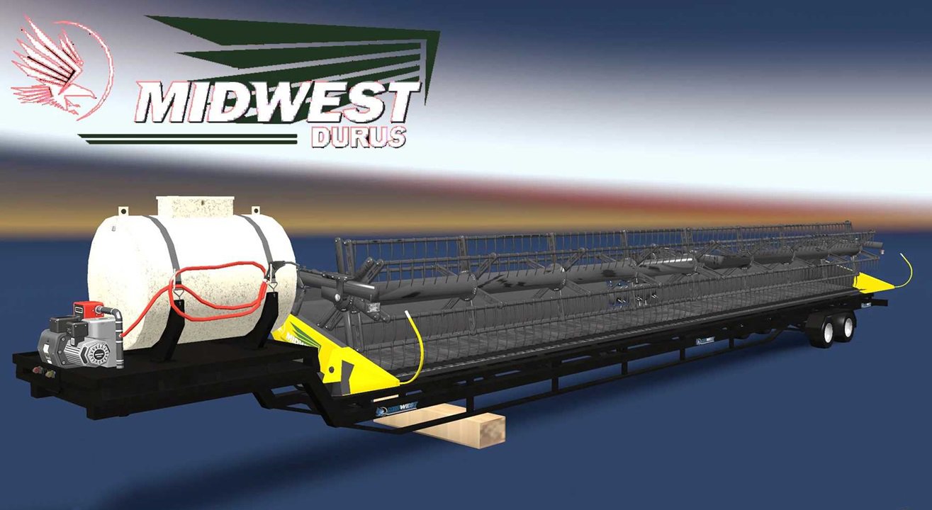 MIDWEST DURUS COMBINES HEADERS TRAILERS - 1.49 - Thumbnail 1
