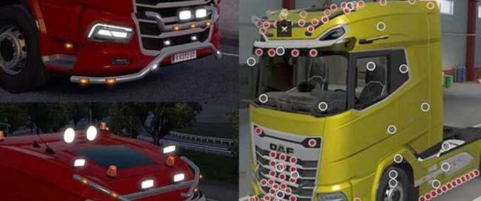 Trucks DAF 2021 Accessory Addon Slots Eurotruck Simulator mod