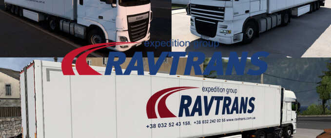 Trucks RavTrans Skin Pack Eurotruck Simulator mod