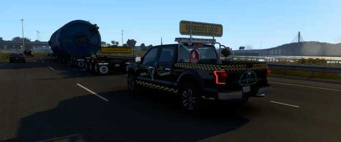 Trucks GMC Logistics – Special Pick-Up Escort Truck American Truck Simulator mod