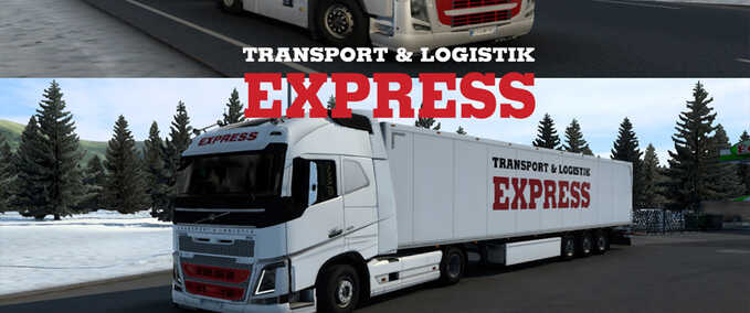 Trucks EXPRESS Transport & Logistik Skin Pack Eurotruck Simulator mod