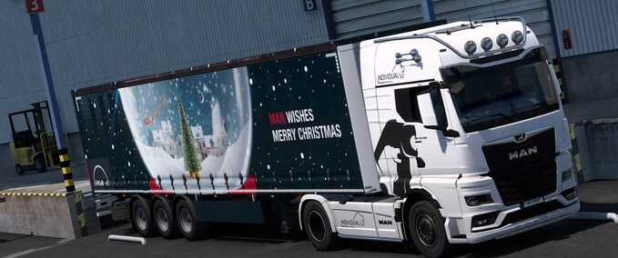 Trucks MAN Christmas Skin Pack  Eurotruck Simulator mod
