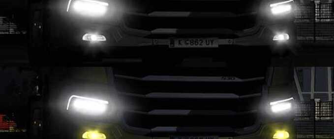 Trucks DAF 2021 Front Bumper Fog Lights Eurotruck Simulator mod