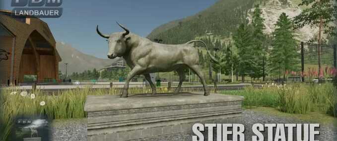 Platzierbare Objekte Stier-Statue Landwirtschafts Simulator mod