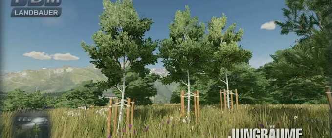 Platzierbare Objekte Junge Bäume Landwirtschafts Simulator mod