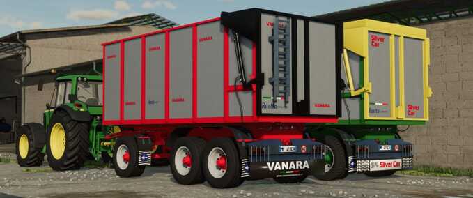 Anhänger Silbernes Auto / Vanara SRC 313 Landwirtschafts Simulator mod