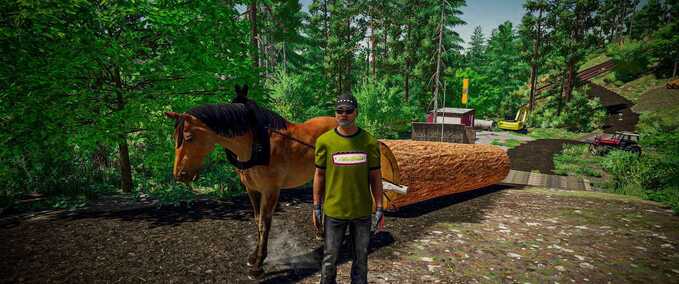 Anbaugeräte Pferd für die Forstwirtschaft Landwirtschafts Simulator mod