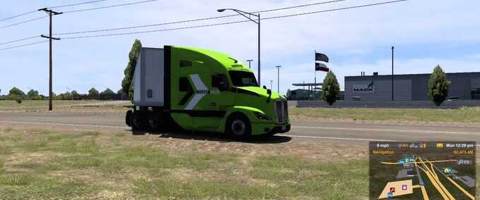 Skins Kenworth T680 NG New Template  American Truck Simulator mod