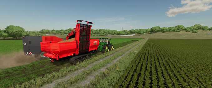 Überladewagen AmityTech Transporter für pflanzliche Erzeugnisse Landwirtschafts Simulator mod