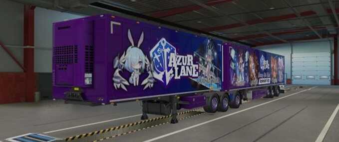 Trailer SCS Box Trailer Azur Lane (Resplendent Night) Skin  Eurotruck Simulator mod