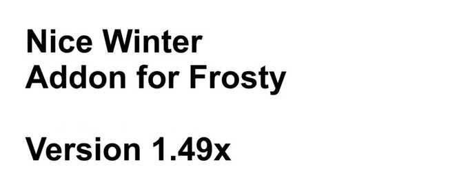 Mods Nice Winter Addon for Frosty 9.7 ETS2 - 1.49 Eurotruck Simulator mod