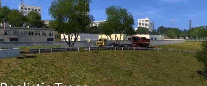 Mods Realistic Trees Addon American Truck Simulator mod