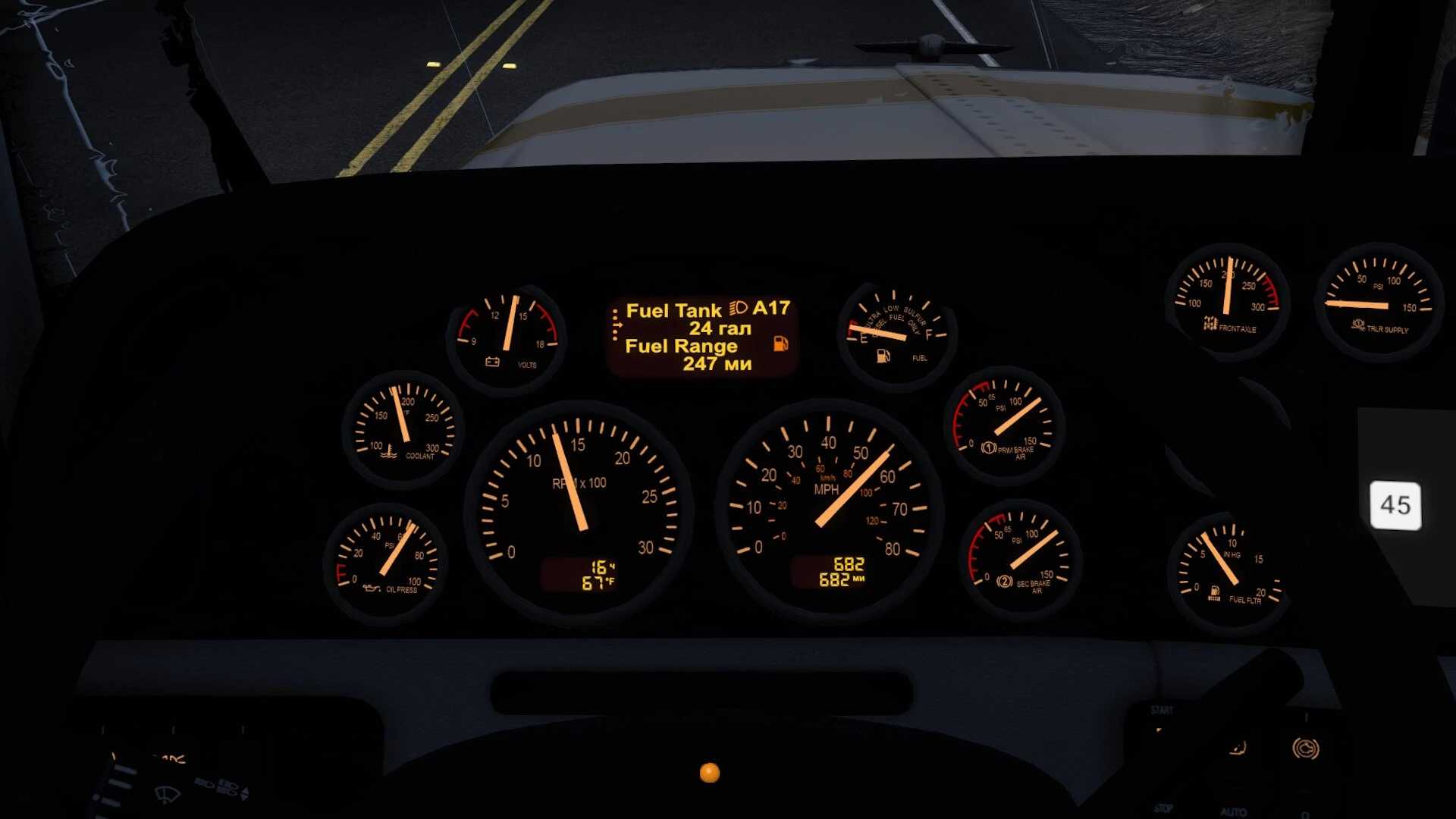Peterbilt 389 Improved Dashboard thumbnail 2