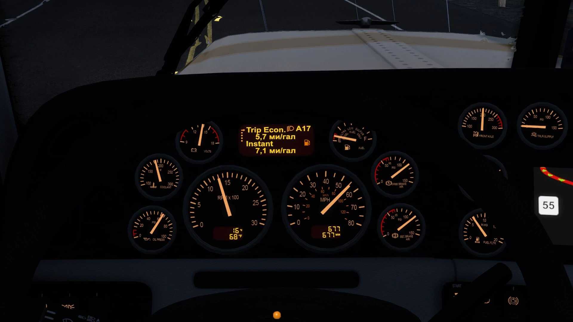 Peterbilt 389 Improved Dashboard - Thumbnail 1