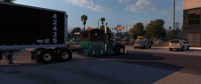 Skins 389 Pinga Black & Green Skin - 1.49 American Truck Simulator mod