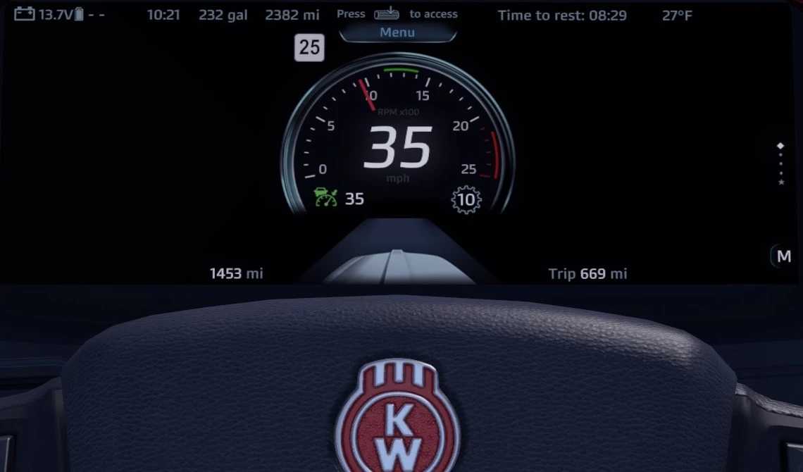 Kenworth T680 2022 Custom Dashboard thumbnail 2