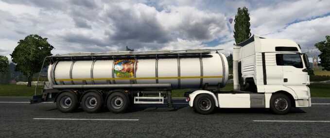Trailer Real Food Tank Trailer Traffic - 1.49 Eurotruck Simulator mod