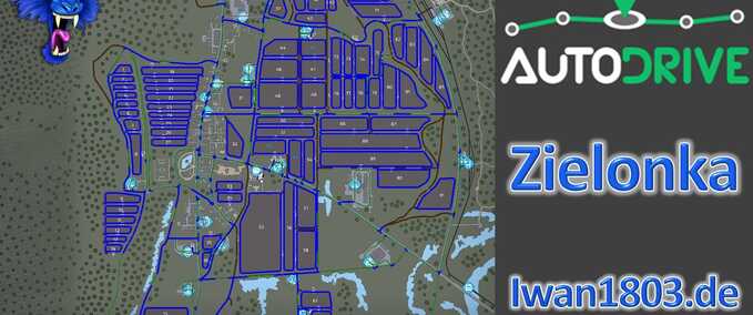 Courseplay Kurse AutoDrive Kurs "Zielonka" Landwirtschafts Simulator mod