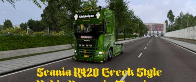 Trucks Scania R420 – Greek Style – Vabis Romania Tunning Eurotruck Simulator mod