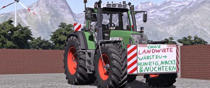 Anbaugeräte Demo-Schild Landwirtschafts Simulator mod