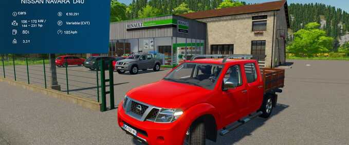 PKWs Nissan Navara D40 Landwirtschafts Simulator mod
