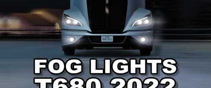 Trucks Kenworth T680 2022 Fog Lights American Truck Simulator mod