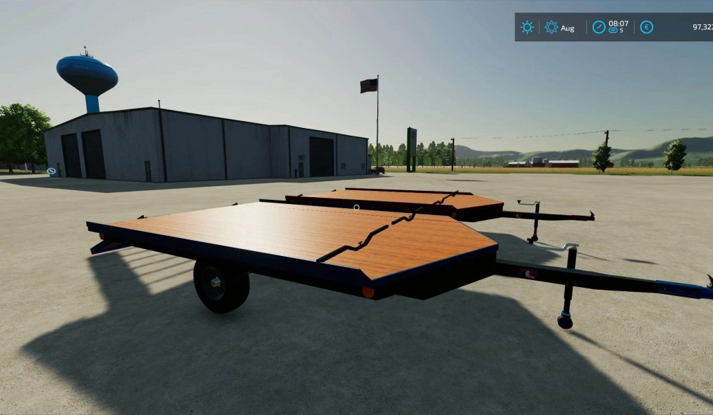 Open Deck Schlitten Trailer CHS - Thumbnail 1