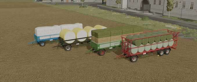 Ballentransport Kroeger PWO 24 Ballen Autoload Landwirtschafts Simulator mod