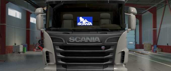 Trucks SCANIA Windscreen Sticker Eurotruck Simulator mod