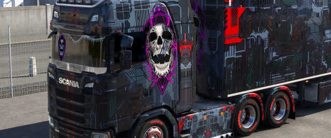 Trucks Unknown Skull Skin Eurotruck Simulator mod