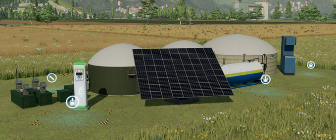 Platzierbare Objekte LS22 Energiewerk Landwirtschafts Simulator mod