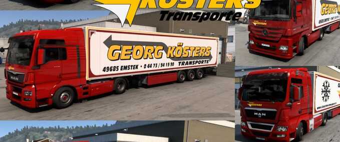 Trucks Georg Kosters Transporte Skin Pack Eurotruck Simulator mod