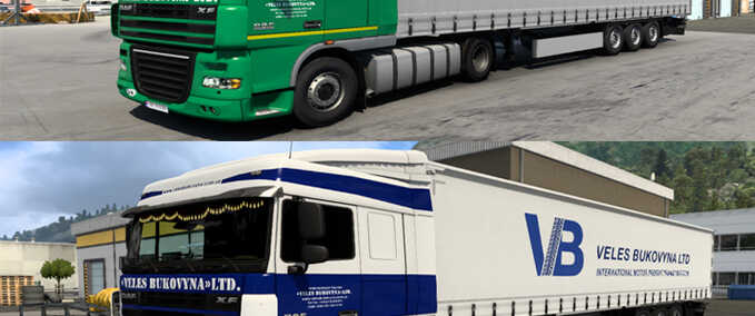 Trucks Veles Bukovyna LTD Skin Pack Eurotruck Simulator mod