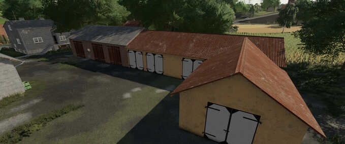 Gebäude Brick And Plastered Garage Landwirtschafts Simulator mod