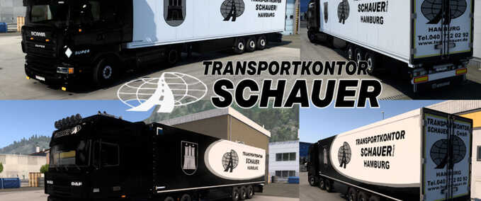 Trucks Transportkontor SCHAUER GmbH Skin Pack Eurotruck Simulator mod