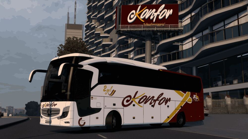 Mercedes Benz Travego 15 SHD Euro 6 Konfor Turizm Kurumsal Skin - Thumbnail 1