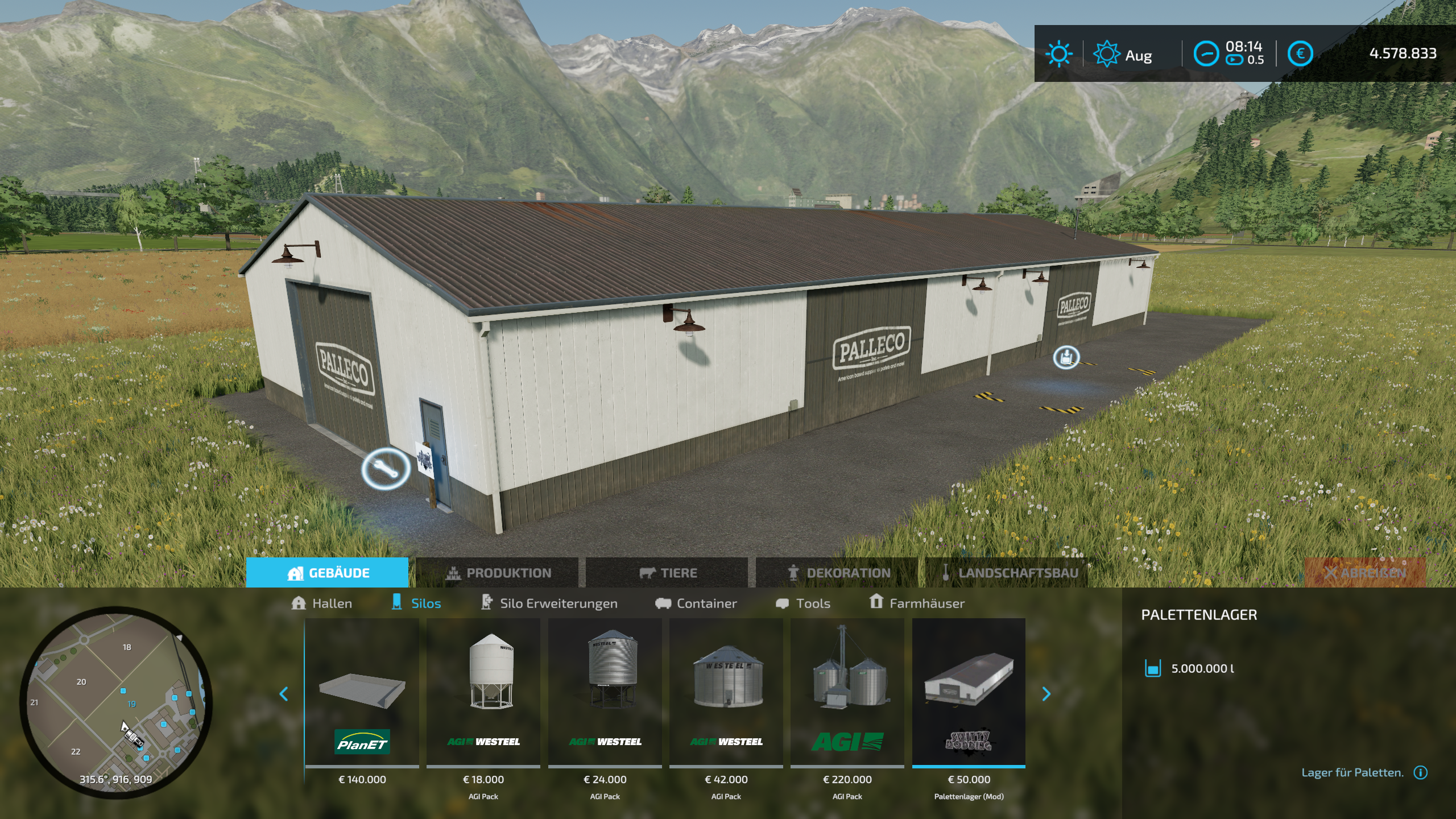 LS22 Pallet warehouse - Thumbnail 1