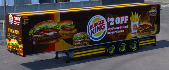 Trailer Burger King Skin Eurotruck Simulator mod