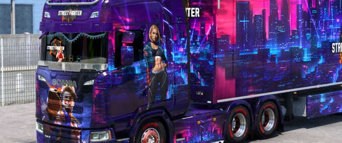 Trucks Street Fighter 6 Skin Eurotruck Simulator mod